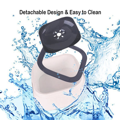 Splash-Reducing Water Bowl for Cats & Dogs