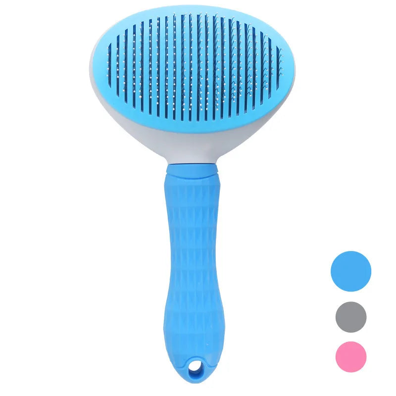 Cepillo para perros, peine para gatos, cepillo autolimpiante para quitar el pelo de mascotas para perros y gatos, herramientas de aseo para mascotas, peine desenredante, accesorios para perros