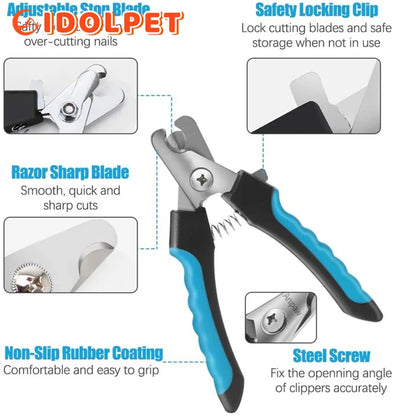 Pet Nail Clippers with Safety Guard
