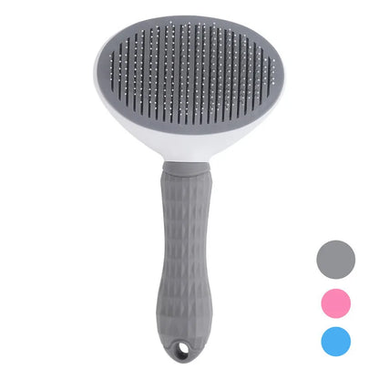 Cepillo para perros, peine para gatos, cepillo autolimpiante para quitar el pelo de mascotas para perros y gatos, herramientas de aseo para mascotas, peine desenredante, accesorios para perros