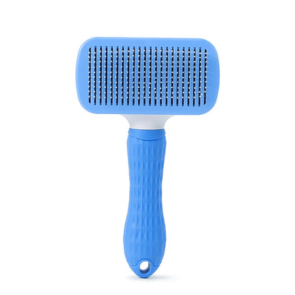 Cepillo para perros, peine para gatos, cepillo autolimpiante para quitar el pelo de mascotas para perros y gatos, herramientas de aseo para mascotas, peine desenredante, accesorios para perros